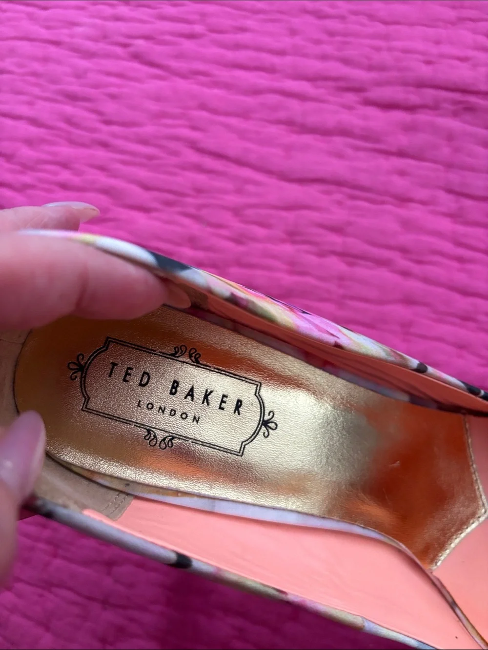 Ted Baker Multicolor Floral Pointed-Toe Pumps - Picture 7 of 10